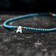 thumbnail image 1 of Gargantilla de cuentas bohemias para mujer, collar de cadena con colgante de 26 letras iniciales, joyería de perlas de concha de moda, accesorios bohemios, 1 of 4