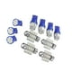thumbnail image 4 of 11pcs Universal LED Luz Set T10 Interior Y 31 mm Mapa Luz De Lámpara para Vehículos Macarena Luz LED para coche, 4 of 6