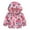Pink floral, variant on Lovebay Toddler Kid Little Girls Floral Cartoon Hooded Jacket Windbreaker Thin Coat