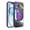 Darkpurple, variant on Compatible with iPhone 16 Plus Case, [Military Grade Drop Tested][Camera Lens Protection][Built in Kickstand] Translucent Tempered Glass Slim Back Soft Edge Magnetic Cover,Black