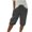Dark Gray, variant on Womens Summer Capri Pants Casual Cotton Linen Capris Elastic Waist Drawstring Beach Lounge Trousers with Pockets,2XL,White 1