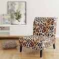 thumbnail image 5 of Designart "Leopard Fur Safari II" Upholstered Mid-Century Accent Chair - Arm Chair, 5 of 5