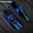 thumbnail image 1 of Zapatillas planas para hombre, con estampado tribal polinesio de tortuga, informales, con cordones, transpirables, para caminar, 1 of 6