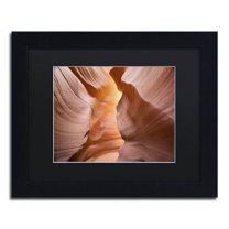 Trademark Fine Art "Welcome III" Canvas Art by Moises Levy Black Matte, Black Frame