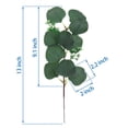 thumbnail image 3 of Spencer 20Pcs Artificial Eucalyptus Leaves Stems Faux Greenery Garland Wreath Decor For DIY Floral Arrangements Vase Wedding Bouquet Home Decoration, 3 of 9