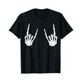 thumbnail image 1 of T-Shirt Graphique Squelette Rocker Tendance Halloween - Blanc - TG, 1 of 2