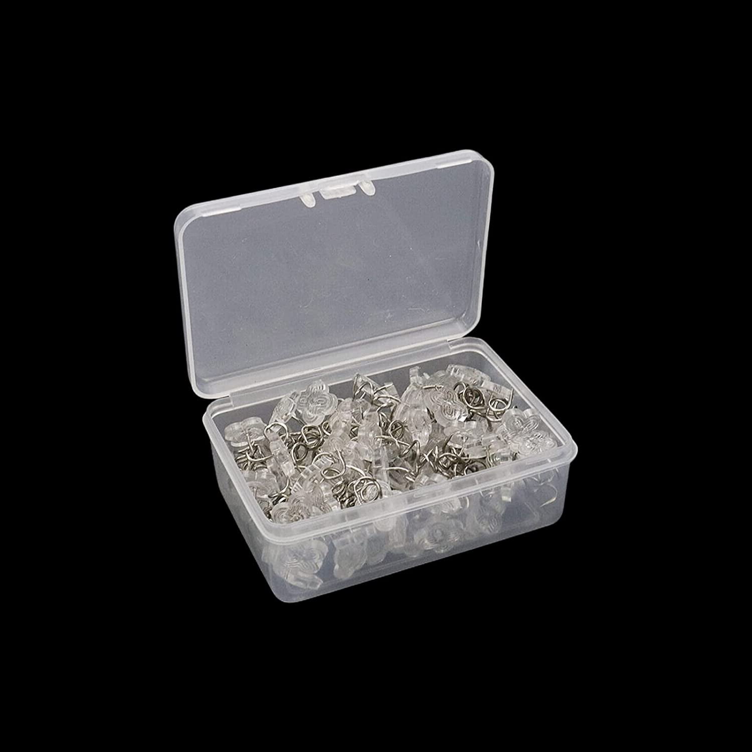 100pcs Upholstery Twisty Pins Upholstery Tacks Headliner Pins Clear