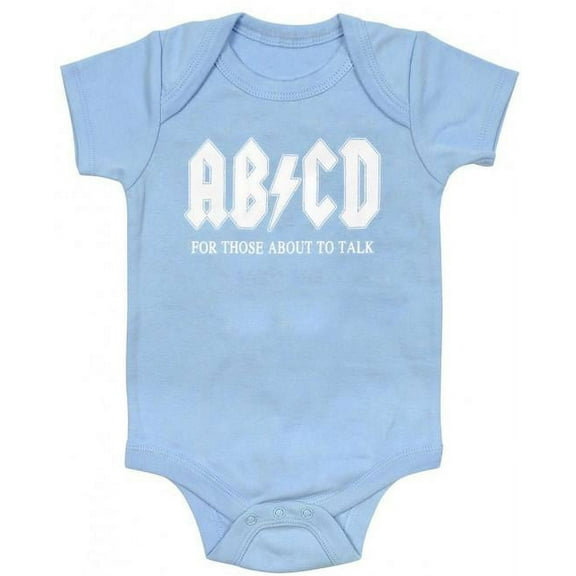 AB/CD Funny Blue Baby Bodysuit