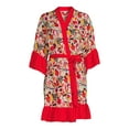 thumbnail image 5 of The Pioneer Woman Ruffle Sleeves and Hem Robe, Women's, Size S-3X, 5 of 7