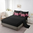 thumbnail image 5 of Homewish Cute Pink Ribbon Bowtie 7-Piece Twin Bedding Sets For Female Girls Adults,Leopard Print Bedding Comforter Set,Animal Cheetah Print Breathable Sheet Sets,Breathable Home Decor,Reversible, 5 of 8