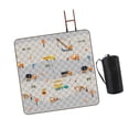 thumbnail image 1 of Manta de picnic de 200 x 200 cm, accesorios, tapete de juego extragrande, tapete de camping portátil Patrón de ingeniería, 1 of 8