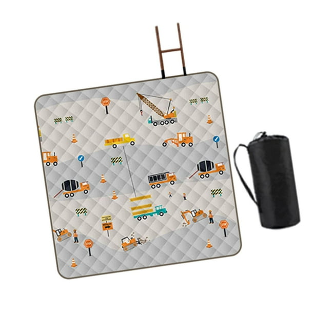 Manta de picnic plegable, bonita esterilla de playa impermeable, 200 x 200 cm, esterilla de picnic para Patrón de ingeniería
