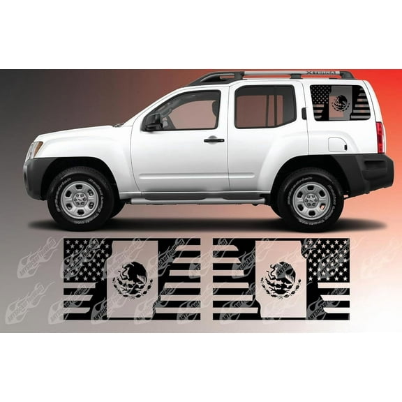 AnyStickerYouWant - Proud to be Mexican American Flag Rear Side Window Vinyl Decal Sticker Set for Cars and Trucks Custom Made to Fit Any Vehicle- Set of Two