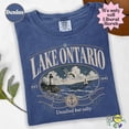 thumbnail image 5 of Lake Ontario Graphic Tee Lake Ontario Shirt Lighthouse Graphic Tee Ivory Great Lakes Apparel Nautical Theme Shirt, 5 of 9