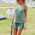 thumbnail image 6 of uublik Bath Sets for Women Valentine's Day Soft Sleepwear Cami Shorts Set Nightwear Army Green XL, 6 of 6