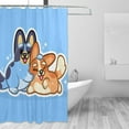 thumbnail image 2 of Netaao Bluey for Waterproof Shower Curtain 72x72in with Hooks Machine Washable, 2 of 5
