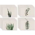 thumbnail image 5 of Nvzi Manteles individuales de lino, manteles para mesa de comedor, protectores de superficies,accesorios de decoración de cocina (juego de 4, tamaño 17,7 x 12,6 pulgadas, A13), 5 of 5