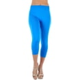 thumbnail image 4 of ToBeInStyle Women's Rhinestone Accent Ruched Capri Leggings, 4 of 6