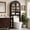 Espresso-8.4"D x 29.7"W x 73"H, variant on HMstone Over The Toilet Storage Cabinet, 23.7’’W Bathroom Storage Shelf Organizer with Rattan Doors, Freestanding Above The Toilet Storage Cabinet with Adjustable Shelf for Bathroom, Nature