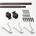 thumbnail image 6 of Mainstays 3/4" Bronze Knob Adjustable Single Curtain Rod Set, 30-84", 6 of 8