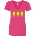 thumbnail image 3 of Inktastic Corn Lover Women's V-Neck T-Shirt, 3 of 5