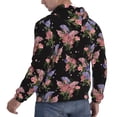 thumbnail image 6 of Lsque Bouquet Pattern Casual Men's Hoodie,Hooded Sweatshirt with Kangaroo Pocket,Pullover Hoodie-Medium, 6 of 7