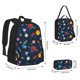thumbnail image 2 of Balery Space Cartoon Mochila escolar 3 en 1 para niños: mochila resistente con lonchera térmica y estuche para lápices. Mochila escolar para niños y niñas., 2 of 7