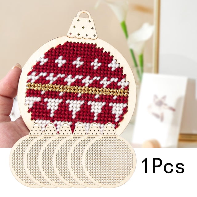 6 Piezas De Rodajas De Madera BLESIY Encantos Chip Decoraciones De árbol De Navidad