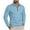 Sky Blue, variant on HAiming Mens Long Sleeve Pullover Top Quarter Zip Lapel Collar Casual Solid Color Golf Shirts Trendy Sweatshirt