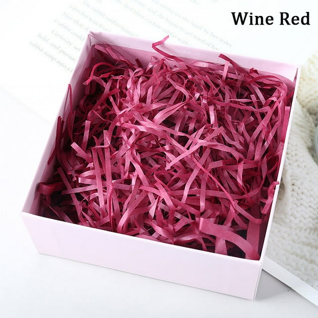 100g Colorful Raffia Shredded Paper Candy Boxes DIY Gift Box Filling Material Tissue Party Gift Packaging Filler Decor