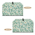 thumbnail image 6 of FOR U DESIGNS Daisy Green Print Microwave Oven Dust Cover Uv Protection Microwave Dust Covers Cloth Foldable Lid for Air Fryer Toaster Oven with Top Handle-L, 6 of 8