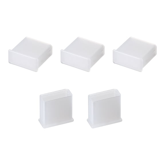 Tapa de plástico anti-polvo para USB 2.0 semi transparente 5 pcs