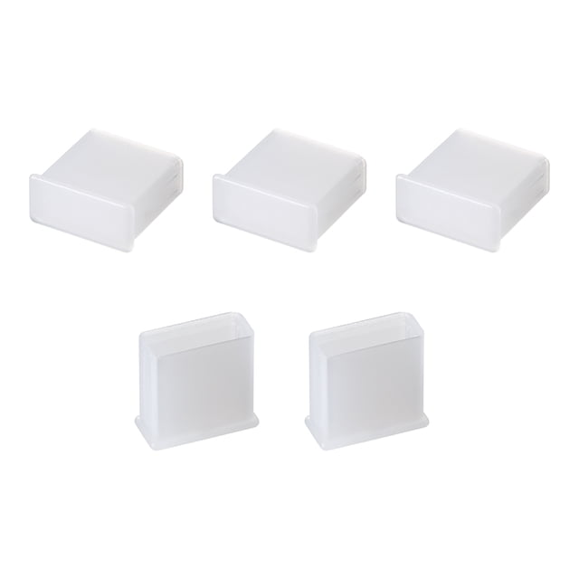 Tapa de plástico anti-polvo para USB 2.0 semi transparente 5 pcs