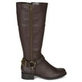 thumbnail image 2 of Soda Salsa-H New Women PU Tri-Strap O-Ring Buckle Zipper Knee High Riding Boot, 2 of 5