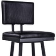 thumbnail image 5 of Balboa 30" Barstool in Vintage Black Faux Leather (Set of 4), 5 of 8