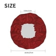 thumbnail image 6 of YFYANG Women's Double Waterproof Shower Cap, Maroon Abstract Geometry Reusable Hair Cap for All Hair Styles and Head Sizes, 6 of 9