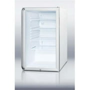 Accucold SCR450LBITBADA 20 in. Wide Built-in ADA Height Glass Door All Refrigerator with Lock