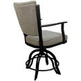 thumbnail image 2 of Montana Swivel Counter 26" Metal Bar Stool -Hemsath Driftwood Fabric-Black Frame, 2 of 2