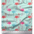thumbnail image 1 of Soimoi Cotton Voile Fabric Flamingo Bird Print Fabric by Yard 56 Inch Wide, 1 of 1