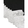 thumbnail image 5 of INSPIRE CHIC Pyjama Femme Robe Modal Sans Manches Col en V Vêtement de Nuit Garniture en Dentelle Robe de Détente TG Noir, 5 of 5