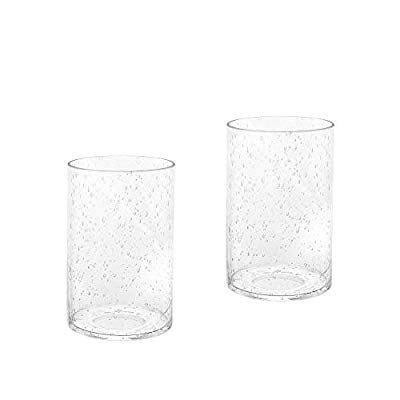 Seeded Glass Shade Cylinder Lamp Replacement Pieces With 1 5 8 Inch Fitter 2 Pack A00004 Com Seeded Glass Shade Cylinder Lamp, Replacement Clear Glass Shades For Vanity Lights