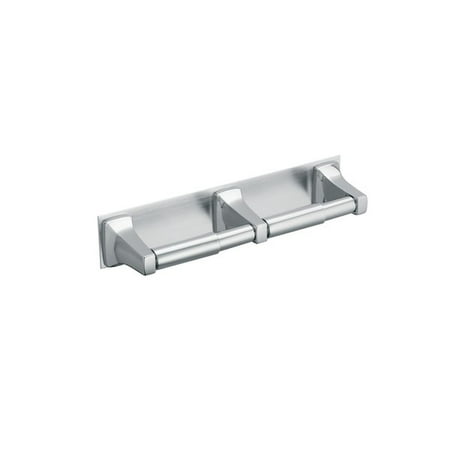 Moen R5580 Chrome In-Line Double Toilet Paper Holder From The Donner Commercial Collection