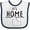 White and Navy, variant on Inktastic It's Home- State of Idaho Outline Boys or Girls Baby Bib