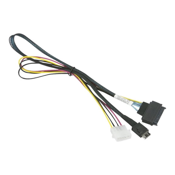 Supermicro CBL-SAST-0956 55 cm OCuLink to Pcie SFF-8639 U.2 with Power Cable