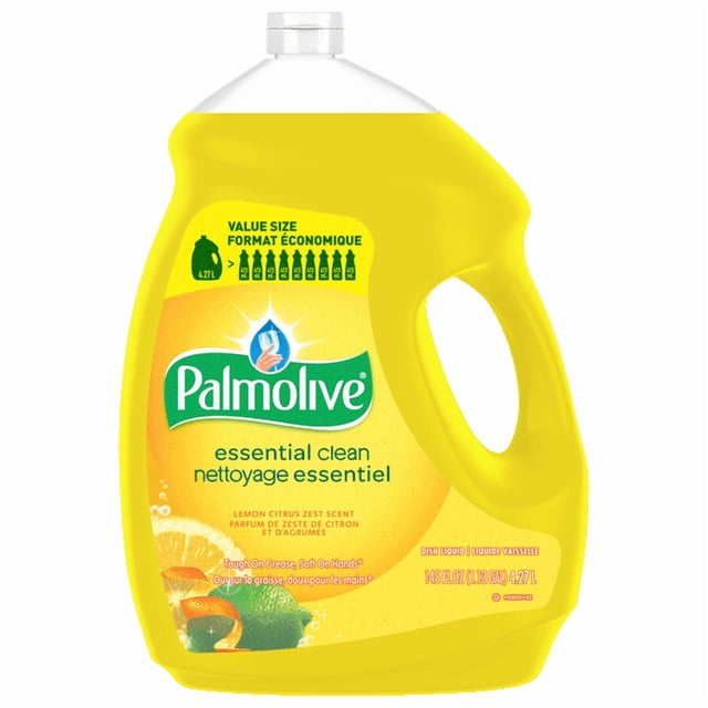 Palmolive Essential Clean Liquid Dish Soap, Lemon Citrus Zest Scent - 145 Fluid Ounce