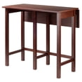 thumbnail image 4 of Winsome Wood Lynnwood Drop-Leaf High Island Table, Walnut Finish, 4 of 12