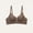 Coffee, variant on Plus Size Bra for Women, Womens Push Up Bra, Women's Plus Size Solid Color Wireless Fixed Cup Breathable Workout Bras Coffee,S
