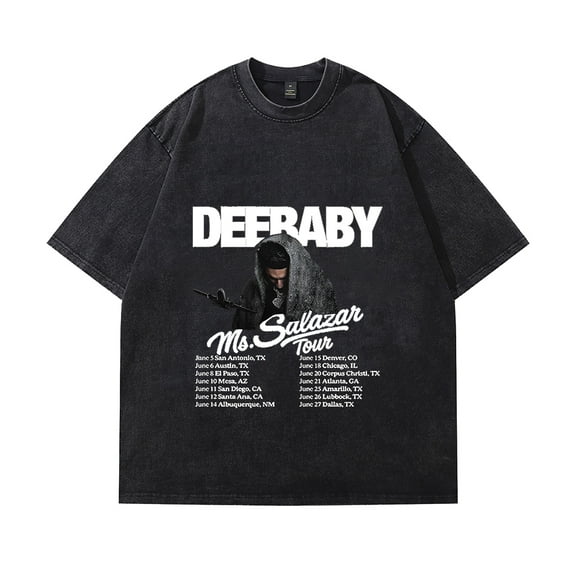 Deebaby Ms Salazar Tour Tee Merch Men Women Vintage Wash Short Sleeve