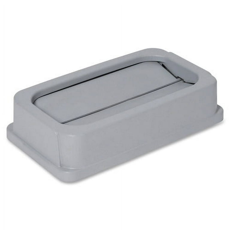 Genuine Joe Space-Saving Container Swing Lid - Rectangular - 1 Each - Gray Genuine Joe Space-Saving Container Swing Lid - Rectangular - 1 Each - Gray