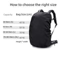 thumbnail image 3 of Funda para mochila de montañismo al aire libre, funda universal para lluvia y polvo, funda impermeable para mochila escolar, 3 of 4